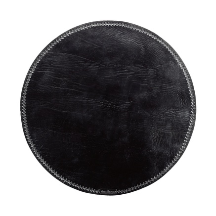 PLACE MAT | LEATHER | BLACK