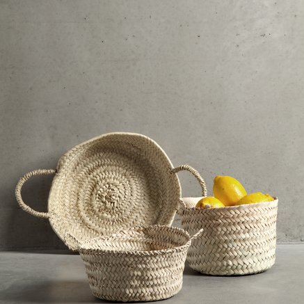BASKET | PALM LEAVES | 18 CM