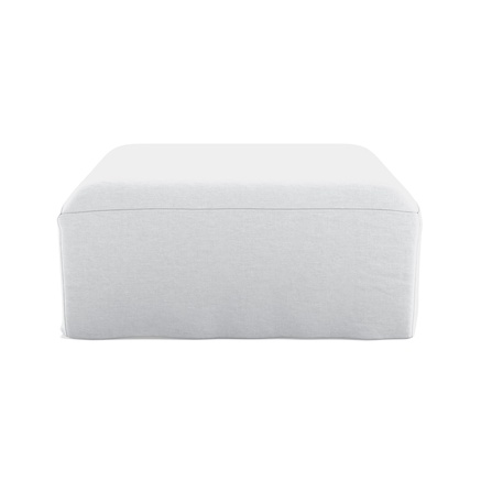 POUF | ICA WHITE | 80 cm